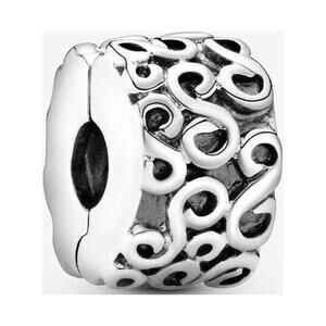 Pandora Sterling Silver Swirl Clip Charm S-Clip - 790338